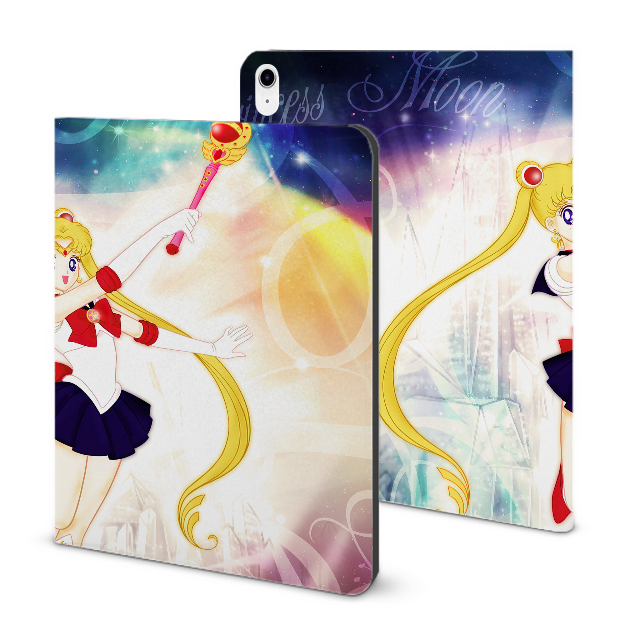 （画像用） 美少女戦士セーラームーン Sailor Moon IPad ケース ブック型 PUレザー TPU 耐衝撃 軽量 薄型 ペン収納なし 全面保護 IPad 各モデル対応